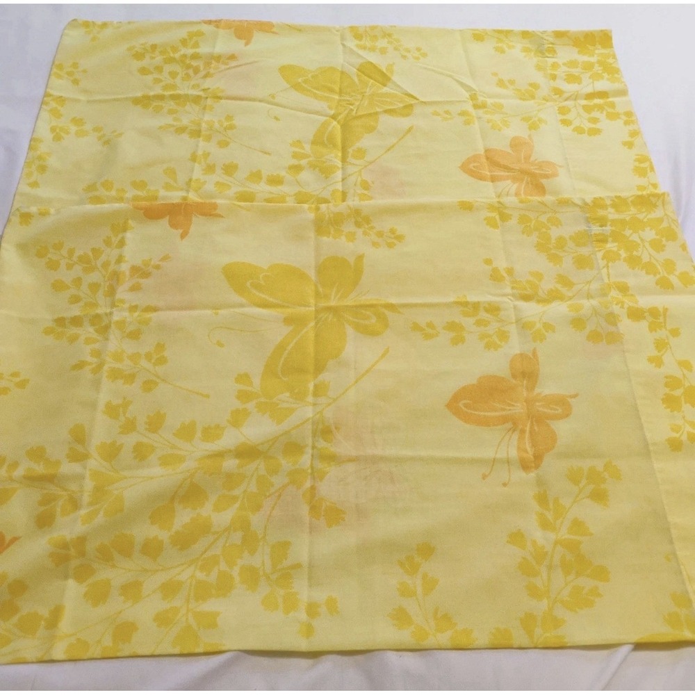 Vintage Springmaid Mariposa Butterfly Pillowcase Set Of 2 Standard Retro 70s